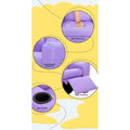 Keezi Kids Recliner Chair Purple PU Leather Armchair Sofa Couch