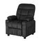 Keezi Kids Recliner Chair Black Velvet Sofa Lounge Armchair