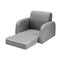 Keezi Kids Sofa 1 Seater Flip Open Couch Lounger Grey