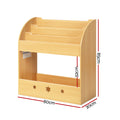 Keezi 3 Tier Kids Bookshelf Magazine Organiser Display Bookcase