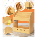 Keezi 3 Tier Kids Bookshelf Magazine Organiser Display Bookcase