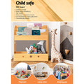 Keezi 3 Tier Kids Bookshelf Magazine Organiser Display Bookcase