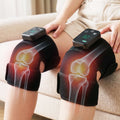 Livemor Knee Massager with Heat (2 Pack), Cordless Heated Knee Massage for Pain Relief with 3 Heating Levels, 3 Vibration Modes, Gentle Lights, Adjustable Straps, 3-in-1, Gift for Men and Women