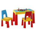 Keezi Kids Table Chairs Set 3pc Activity Desk Storage Box Toys