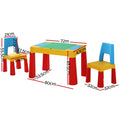 Keezi Kids Table Chairs Set 3pc Activity Desk Storage Box Toys