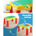 Keezi Kids Table Chairs Set 3pc Activity Desk Storage Box Toys