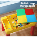 Keezi Kids Table Chairs Set 3pc Activity Desk Storage Box Toys