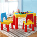 Keezi Kids Table Chairs Set 3pc Activity Desk Storage Box Toys