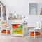 Keezi Kids Table Chairs Set 3PC Storage Box Children Furniture