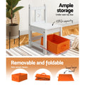 Keezi Kids Table Chairs Set 3PC Storage Box Children Furniture