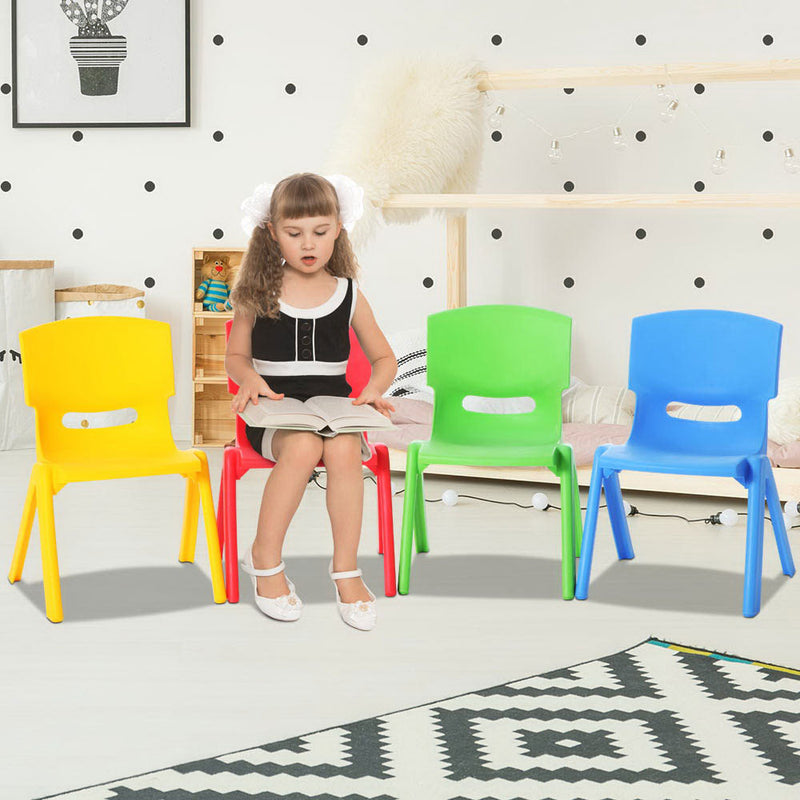 Keezi Kids Chairs Set 4 Plastic Activity Study Chair 50KG
