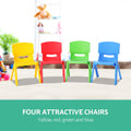 Keezi Kids Chairs Set 4 Plastic Activity Study Chair 50KG