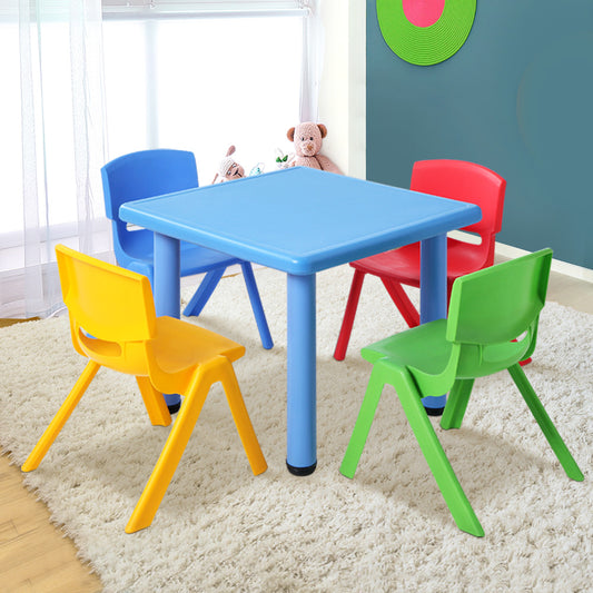 Keezi Kids Table Chairs Set 5PC Children Study Desk Plastic Furniture