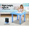 Keezi Kids Table Chairs Set 5PC Children Study Desk Plastic Furniture