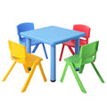 Keezi Kids Table Chairs Set 5PC Children Study Desk Plastic Furniture