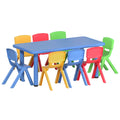 Keezi Kids Table Chairs Set 9PCS Study Desk Furniture Children Plastic