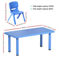 Keezi Kids Table Chairs Set 9PCS Study Desk Furniture Children Plastic
