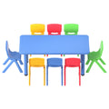 Keezi Kids Table Chairs Set 9PCS Study Desk Furniture Children Plastic