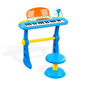 Keezi 37 Key Kids Piano Keyboard Electronic Music Instrument Stool Mic