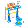 Keezi 37 Key Kids Piano Keyboard Electronic Music Instrument Stool Mic