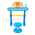 Keezi 37 Key Kids Piano Keyboard Electronic Music Instrument Stool Mic