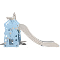 Keezi Kids Slide Swing Set Basketball Hoop 170cm Blue Outdoor