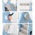 Keezi Kids Slide Swing Set Basketball Hoop 170cm Blue Outdoor