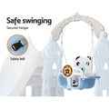 Keezi Kids Slide Swing Set Basketball Hoop 170cm Blue Outdoor