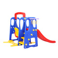 Keezi 120cm Kids Slide Swing Basketball Hoop Playground Set Blue