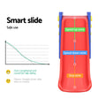 Keezi 120cm Kids Slide Swing Basketball Hoop Playground Set Blue