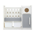 Keezi Kids Bookshelf Toy Storage 3-Tier Organizer 2 Bins Cabinets