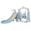 Keezi Kids Slide Swing Set Basketball Hoop 170cm Blue Playground