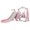 Keezi Kids Slide Swing Set Basketball Hoop 170cm Pink Playground
