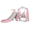 Keezi Kids Slide Swing Set Basketball Hoop 170cm Pink Playground