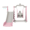 Keezi Kids Slide Swing Set Basketball Hoop 170cm Pink Playground