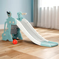 Keezi Kids Slide Basketball Hoop 140cm Blue Outdoor Playground