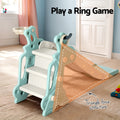 Keezi Kids Slide Basketball Hoop 140cm Blue Outdoor Playground