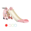 Keezi Kids Slide 125cm Basketball Hoop Outdoor Playground Dragon Pink