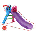 Keezi Kids Slide 100cm Basketball Hoop Indoor Outdoor Playground Blue