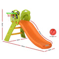 Keezi Kids Slide 100cm Basketball Hoop Orange Indoor Outdoor
