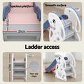 Keezi Kids Slide Basketball Hoop Playground Set 147cm Rabbit