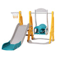 Keezi Kids Slide Swing Set Basketball 140cm Adjustable Green