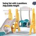 Keezi Kids Slide Swing Set Basketball 140cm Adjustable Green