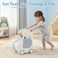Keezi Toy Storage Organizer 4 Bins Car Shaped Cabinet Kids Playroom