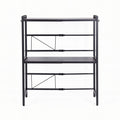 Artiss Kitchen Bakers Rack 40-60CMX78CM Metal Microwave Stand Black