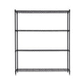 Artiss 4-Tier Kitchen Rack Shelf with Wheels Shelving 152x45x187CM Adjustable Metal Storage Shelves