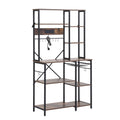 Artiss Kitchen Rack with Power Outlets Hooks 96CMX170CM Microwave Storage Shelf