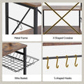 Artiss Kitchen Rack with Power Outlets Hooks 96CMX170CM Microwave Storage Shelf