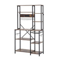 Artiss Kitchen Rack with Power Outlets Hooks 96CMX170CM Microwave Storage Shelf