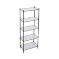 Artiss 5-Tier Kitchen Rack Shelf Shelving Unit 55x30x150CM Adjustable Metal Storage Shelves Black